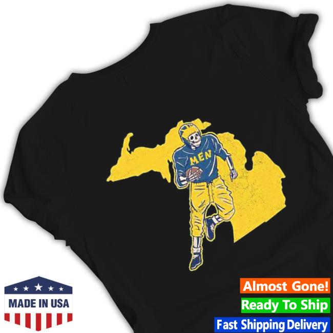 Michigan Skeleton Men Football Sweaters Michigan Skeleton Men Football Sweaters