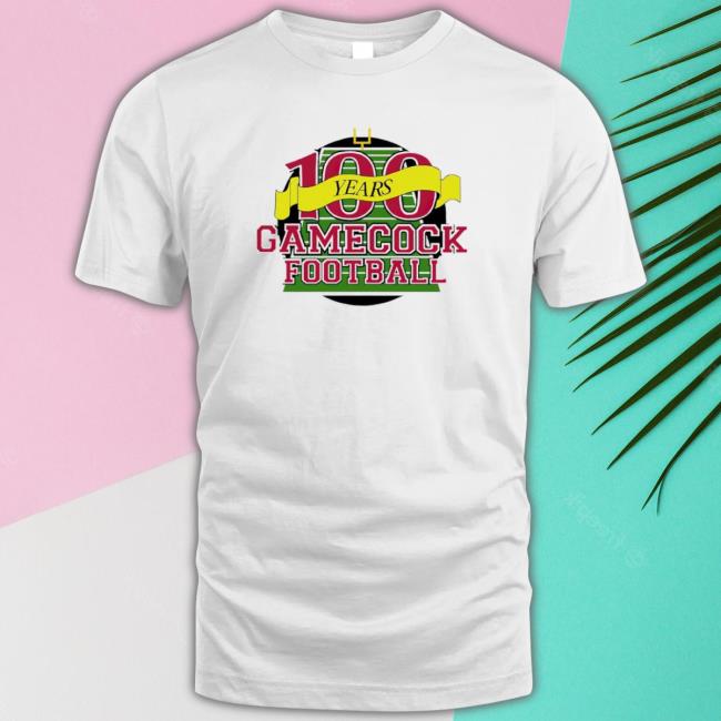 100 Years South Carolina Gamecocks Football Tee 100 Years South Carolina Gamecocks Football Tee