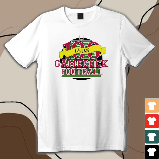 100 Years South Carolina Gamecocks Football Tee 100 Years South Carolina Gamecocks Football Tee