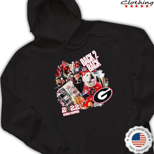 Georgia Bulldogs Back 2 Back 2022 National Champs T-Shirt Georgia Bulldogs Back 2 Back 2022 National Champs T-Shirt