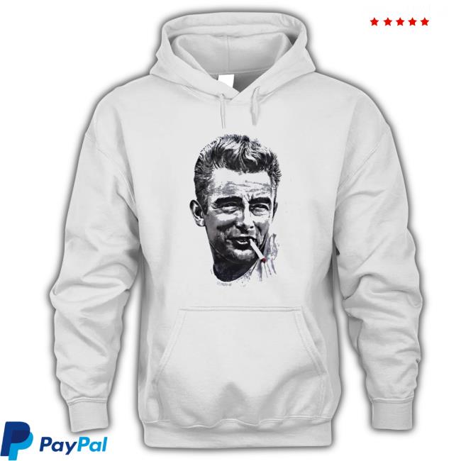 James Dean Cigarette Hooded Sweatshirt James Dean Cigarette Hooded Sweatshirt