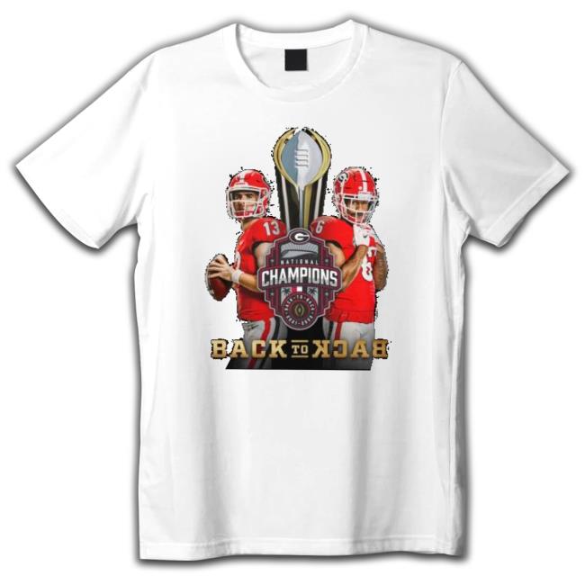 Georgia Bulldogs National Champions Back To Back 2021-2022 Classic Shirt Georgia Bulldogs National Champions Back To Back 2021-2022 Classic Shirt