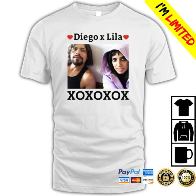 Official Diego X Lila Xoxoxox shirt Official Diego X Lila Xoxoxox shirt