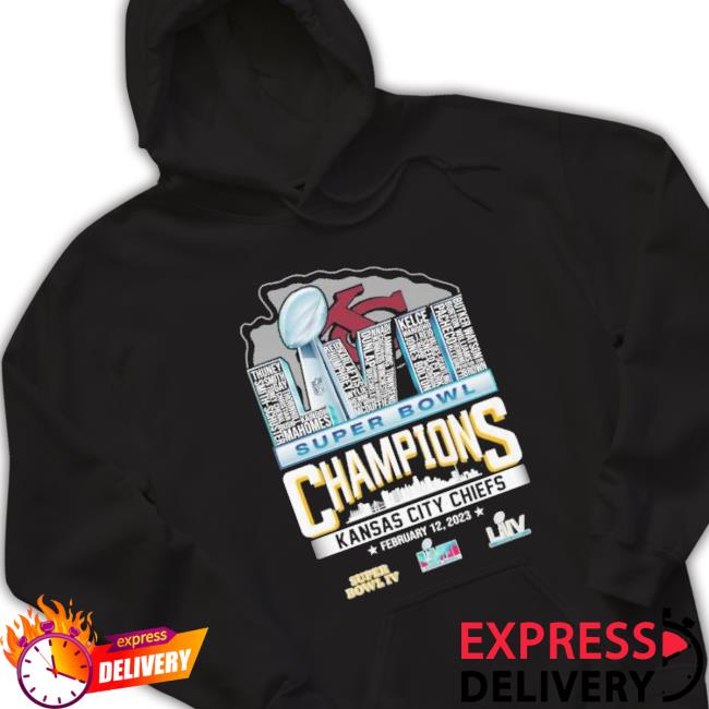 Kansas City Chiefs Super Bowl Champions February 12 2023 Hooded Sweatshirt Kansas City Chiefs Super Bowl Champions February 12 2023 Hooded Sweatshirt