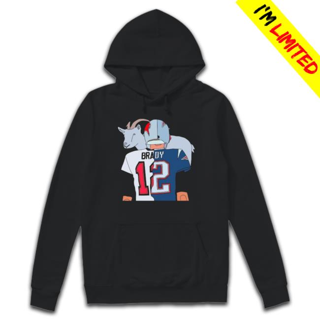 Official Tom Brady Goat Split Patriots Buccaneers 2023 Tee Official Tom Brady Goat Split Patriots Buccaneers 2023 Tee