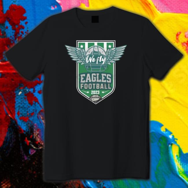 Philadelphia Eagles We Fly Lvii Super Bowl 2023 Crewneck Sweatshirt Philadelphia Eagles We Fly Lvii Super Bowl 2023 Crewneck Sweatshirt