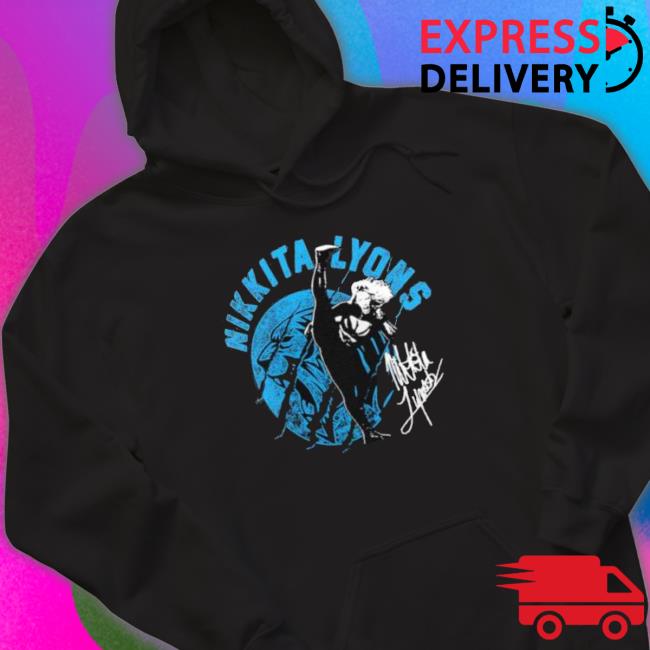 Official Nikkita Lyons Ready To Pounce Signature Hooded Sweatshirt Official Nikkita Lyons Ready To Pounce Signature Hooded Sweatshirt