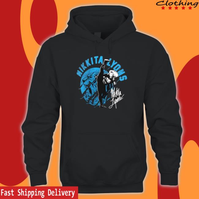 Official Nikkita Lyons Ready To Pounce Signature Hooded Sweatshirt Official Nikkita Lyons Ready To Pounce Signature Hooded Sweatshirt