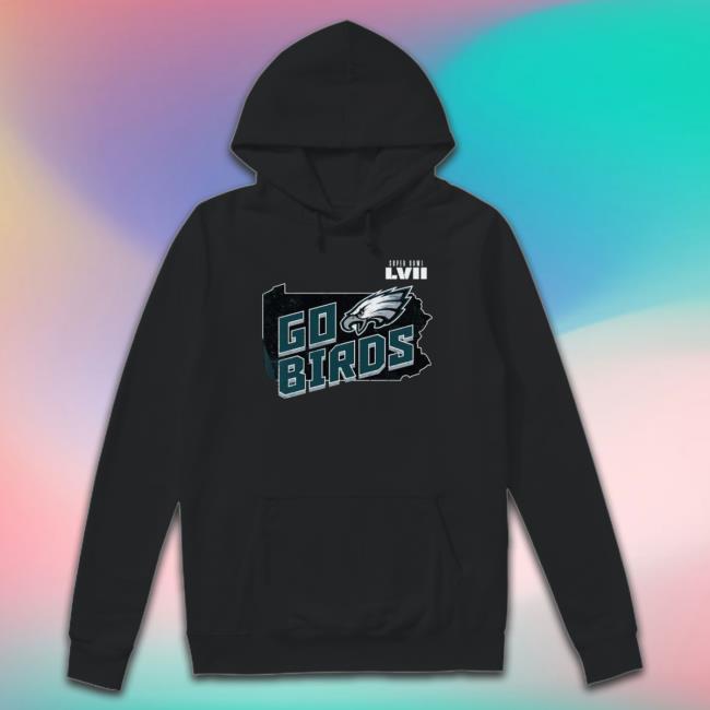 Philadelphia Eagles Go Birds Super Bowl Lvii Tee Philadelphia Eagles Go Birds Super Bowl Lvii Tee