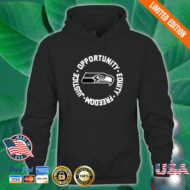 Seattle Seahawks Opportunity Equality Freedom Justice T-Shirt Seattle Seahawks Opportunity Equality Freedom Justice T-Shirt