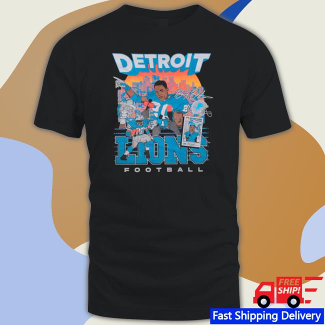 MPLFD Barry Sanders Black Detroit Lions Classic shirt MPLFD Barry Sanders Black Detroit Lions Classic shirt