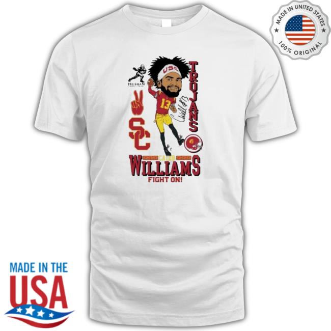 Official Usc Trojans Caleb Williams Fight On 2022 Heisman Trophy Winner Signature Classic Shirt Official Usc Trojans Caleb Williams Fight On 2022 Heisman Trophy Winner Signature Classic Shirt