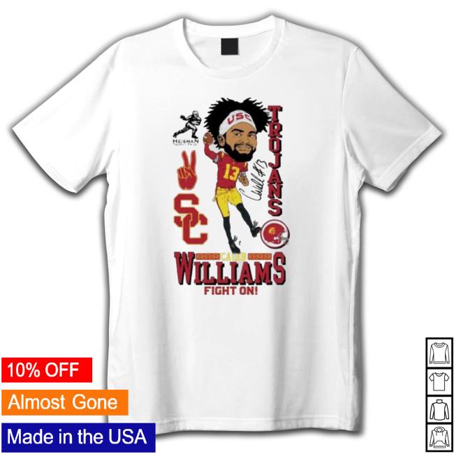 Official Usc Trojans Caleb Williams Fight On 2022 Heisman Trophy Winner Signature Classic Shirt Official Usc Trojans Caleb Williams Fight On 2022 Heisman Trophy Winner Signature Classic Shirt