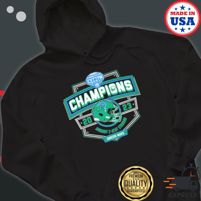 Official Tulane Football 2023 Cotton Bowl Champions Hoodie Official Tulane Football 2023 Cotton Bowl Champions Hoodie