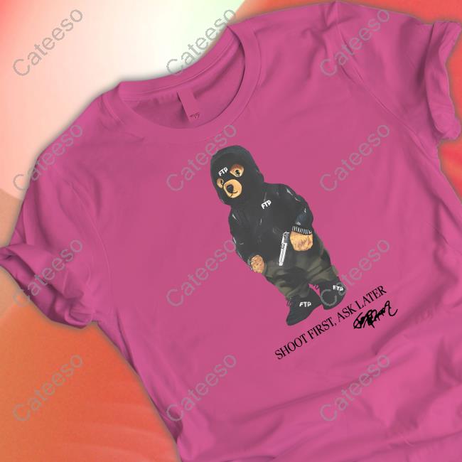 Fuckthepopulation Shoot First Ask Later Hoodied Sweatshirt Fuckthepopulation Shoot First Ask Later Hoodied Sweatshirt