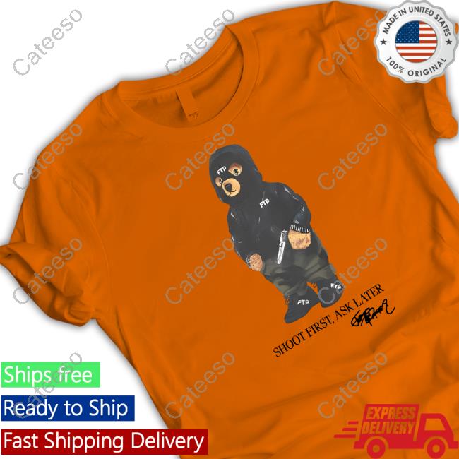 Fuckthepopulation Shoot First Ask Later Hoodied Sweatshirt Fuckthepopulation Shoot First Ask Later Hoodied Sweatshirt