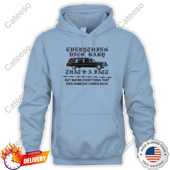 Lowlvl Merch Everything Dies Baby That's A Fact But Maybe Everything That Dies Someday Comes Back Tee Shirt Lowlvl Merch Everything Dies Baby That's A Fact But Maybe Everything That Dies Someday Comes Back Tee Shirt