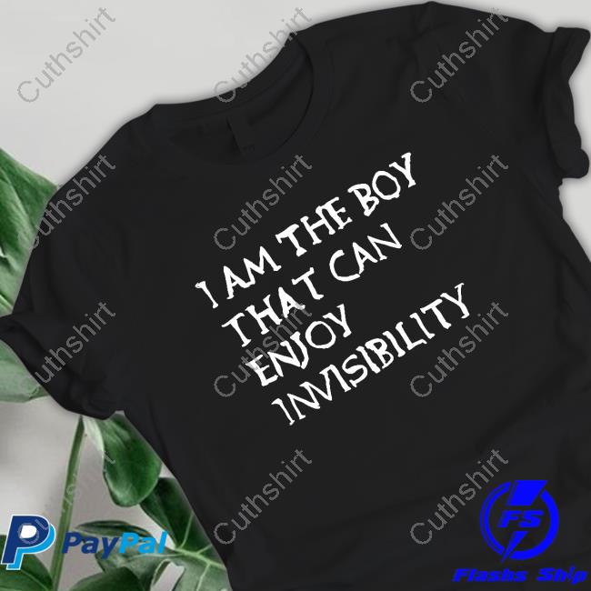 Wiz Khalifa Wearing I Am The Boy That Can Enjoy Invisibility T Shirt Wiz Khalifa Wearing I Am The Boy That Can Enjoy Invisibility T Shirt