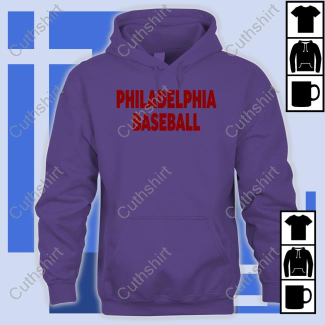 Philadelphia Baseball Long Sleeve Tee Shirt Philadelphia Baseball Long Sleeve Tee Shirt