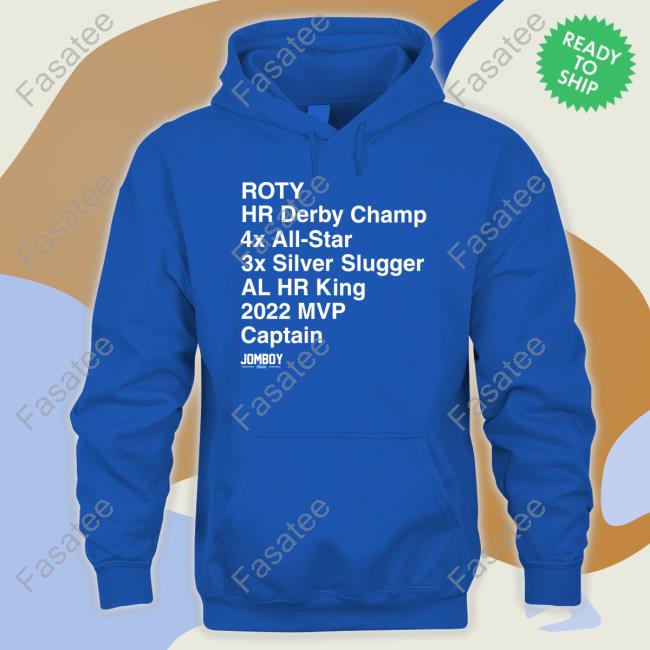 Talkinyanks Roty Hr Derby Champ 4X All-Star 3X Silver Slugger Al Hr King 2022 Mvp Captain Crewneck Sweatshirt Talkinyanks Roty Hr Derby Champ 4X All-Star 3X Silver Slugger Al Hr King 2022 Mvp Captain Crewneck Sweatshirt