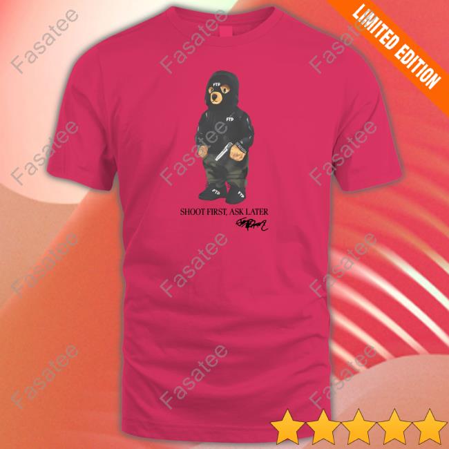 Fuckthepopulation Shoot First Ask Later Hooded Sweatshirt Fuckthepopulation Shoot First Ask Later Hooded Sweatshirt