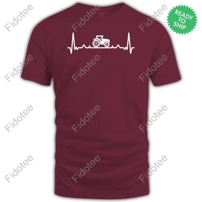Heartbeat And Tractor Long Sleeve T Shirt Heartbeat And Tractor Long Sleeve T Shirt