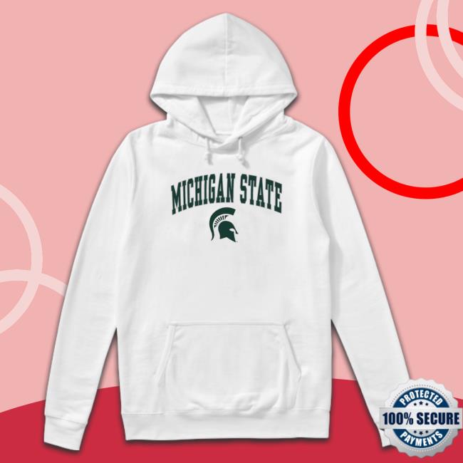 Michigan State Spartans Logo Campus White Sweatshirts