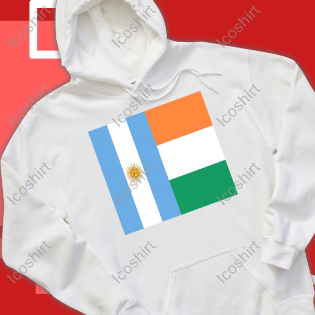 Admiral William Brown Crowd Argentina Vs Ireland Flags Tee Admiral William Brown Crowd Argentina Vs Ireland Flags Tee