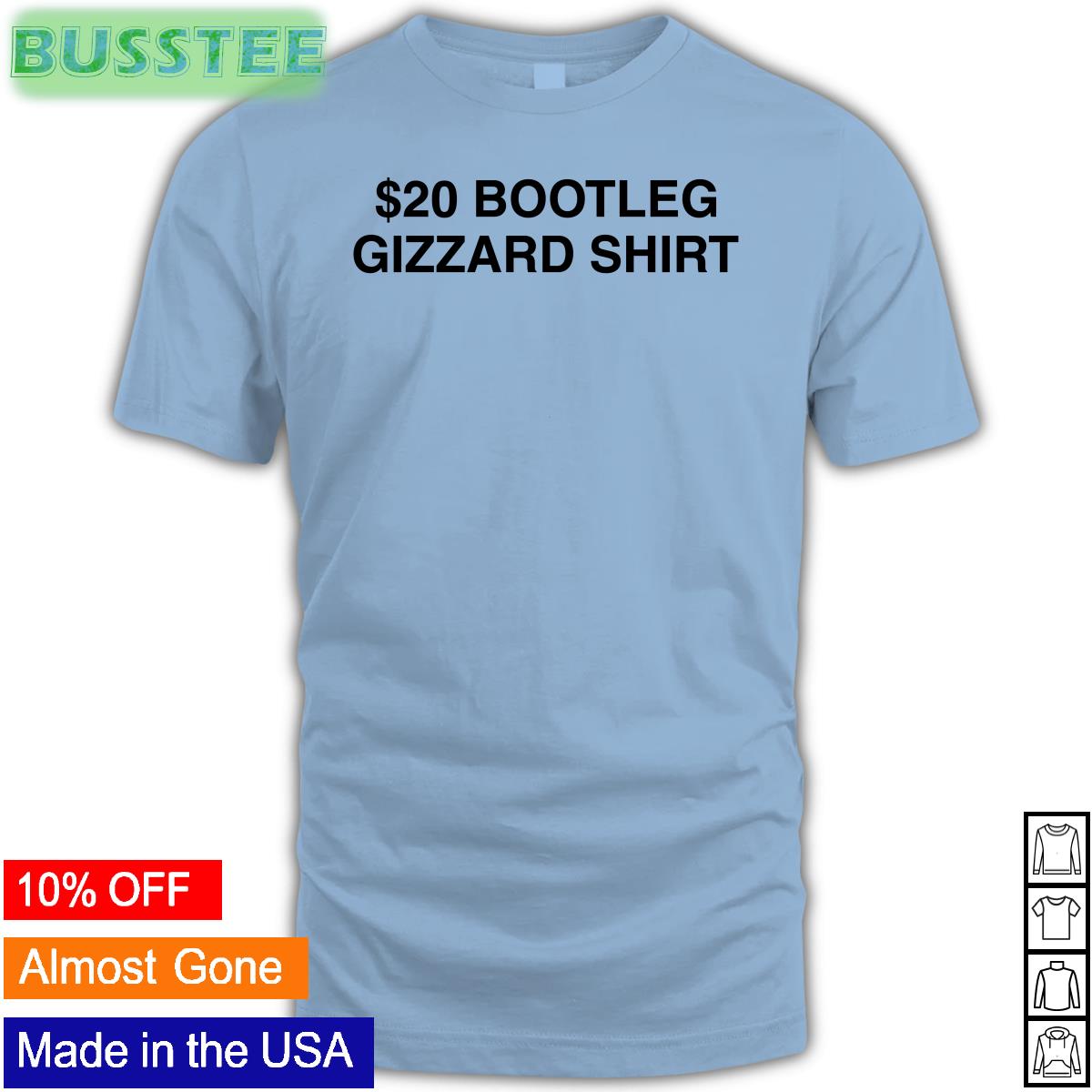 $20 Bootleg Gizzard Shirt Shirt Kinggizard $20 Bootleg Gizzard Shirt Shirt Kinggizard