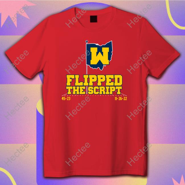 Michigan Football Flipped The Script Hoodie Michigan Football Flipped The Script Hoodie