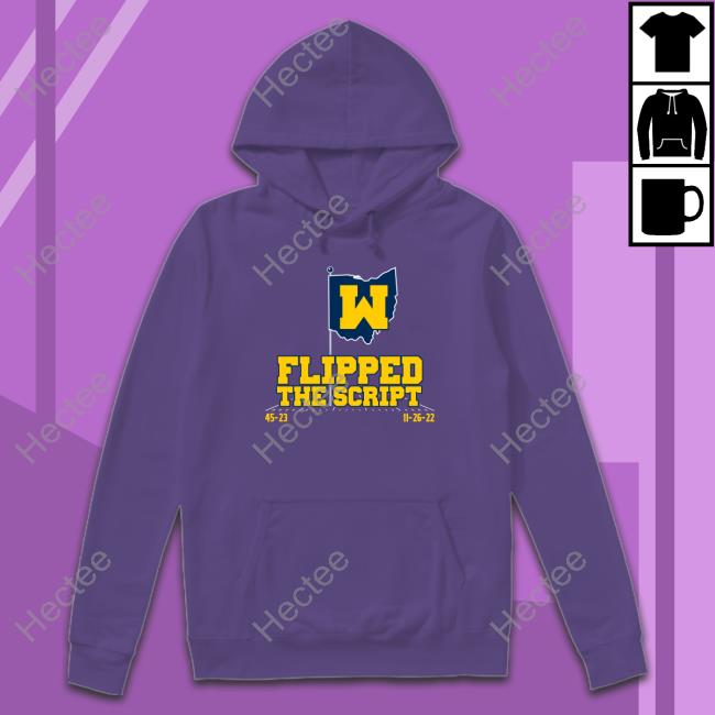 Michigan Football Flipped The Script Hoodie Michigan Football Flipped The Script Hoodie