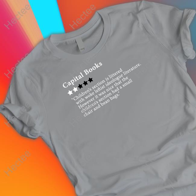 Capital Books 2-Stars For Woke Leftist Literature Shirt Capital Books 2-Stars For Woke Leftist Literature Shirt