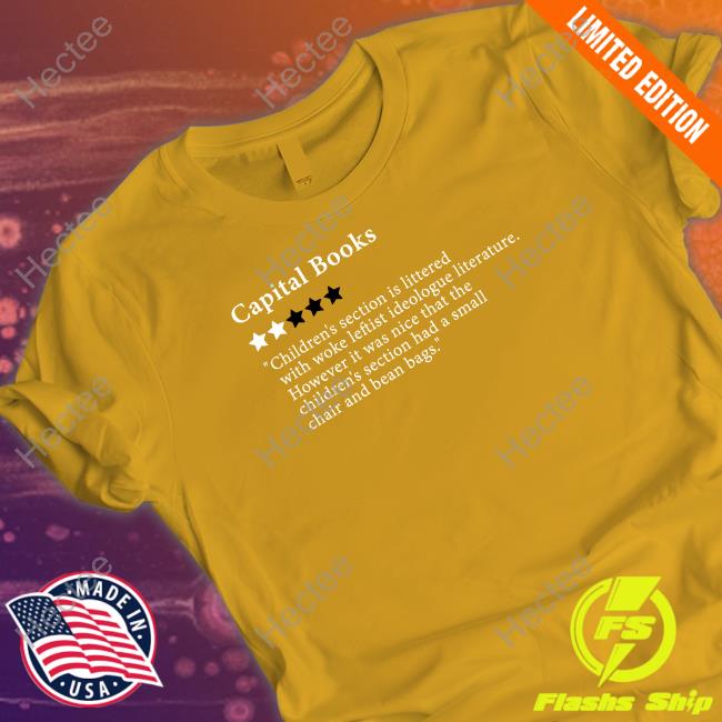 Capital Books 2-Stars For Woke Leftist Literature Shirt Capital Books 2-Stars For Woke Leftist Literature Shirt