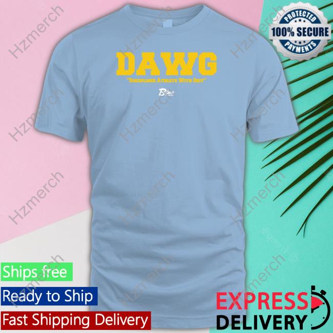 Michigan Men's Basketball Dawg Disciplined Athlete With Grit Tee Blue By Ninety Merch Michigan Men's Basketball Dawg Disciplined Athlete With Grit Tee Blue By Ninety Merch