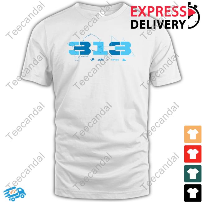 Ninja X Detroit Lions 313 Hoodie Ninja X Detroit Lions 313 Hoodie