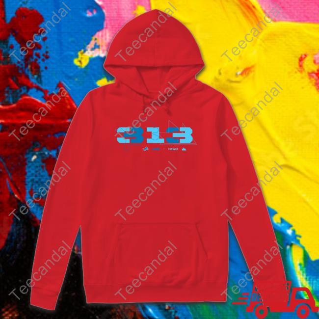 Ninja X Detroit Lions 313 Hoodie Ninja X Detroit Lions 313 Hoodie