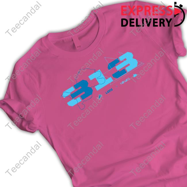 Ninja X Detroit Lions 313 Hoodie Ninja X Detroit Lions 313 Hoodie