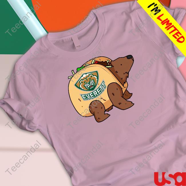 Whlsilvertips It’S Taco Time Bear Everett Silvertips Tee Shirt Whlsilvertips It’S Taco Time Bear Everett Silvertips Tee Shirt