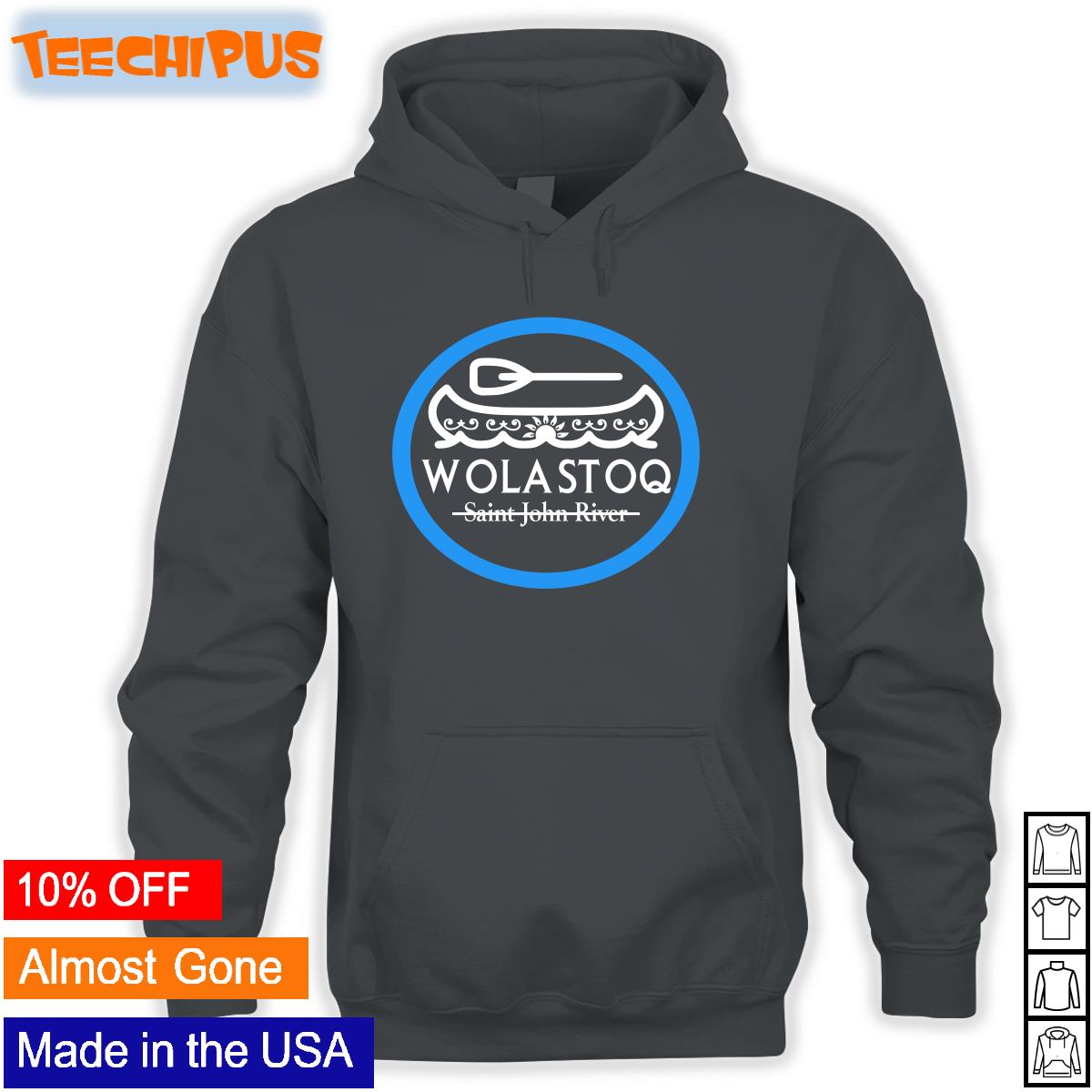 Wolastoq Saint John River Long Sleeve Tee Shirt Wolastoq Saint John River Long Sleeve Tee Shirt