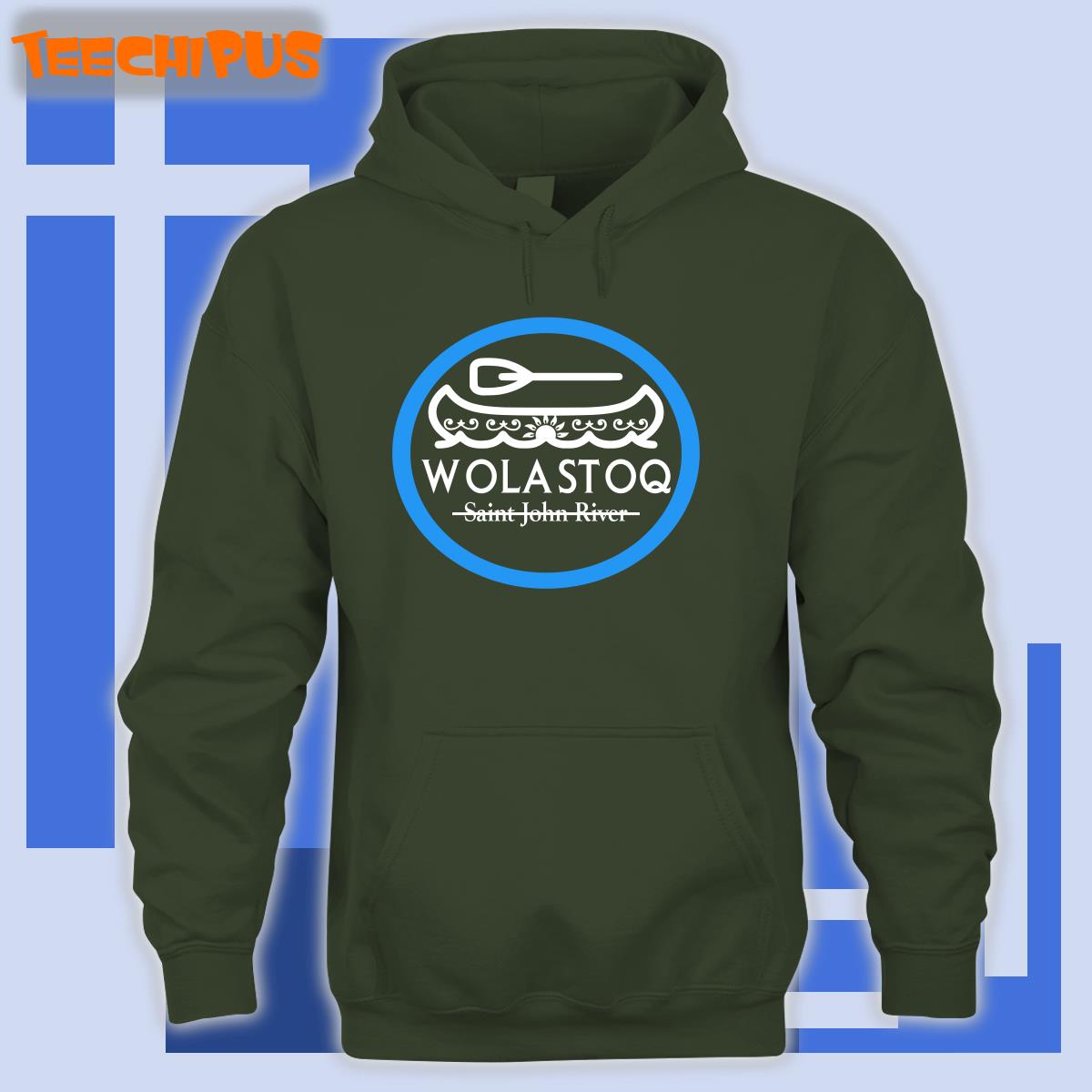 Wolastoq Saint John River Long Sleeve Tee Shirt Wolastoq Saint John River Long Sleeve Tee Shirt