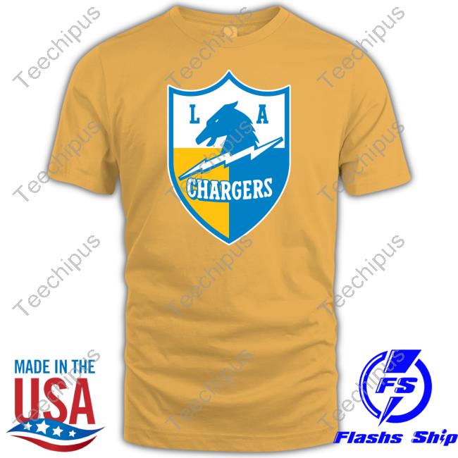 Los Angeles Chargers Vintage Shield Logo Tee Shirt Los Angeles Chargers Pro Merch Los Angeles Chargers Vintage Shield Logo Tee Shirt Los Angeles Chargers Pro Merch