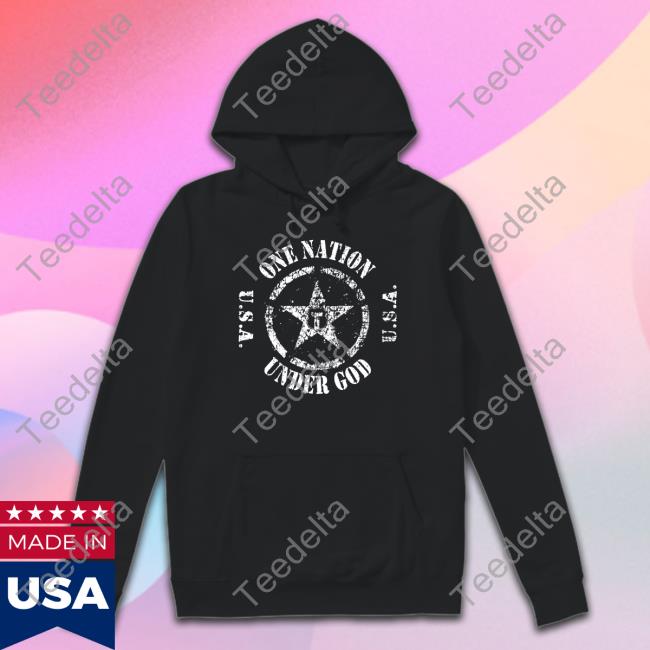 One Nation Under God Circle Star Crewneck Sweatshirt One Nation Under God Circle Star Crewneck Sweatshirt