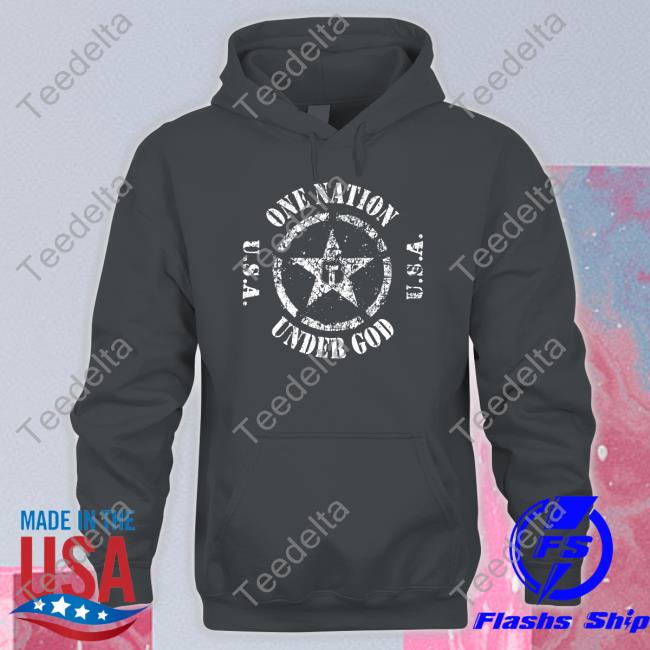 One Nation Under God Circle Star Crewneck Sweatshirt One Nation Under God Circle Star Crewneck Sweatshirt