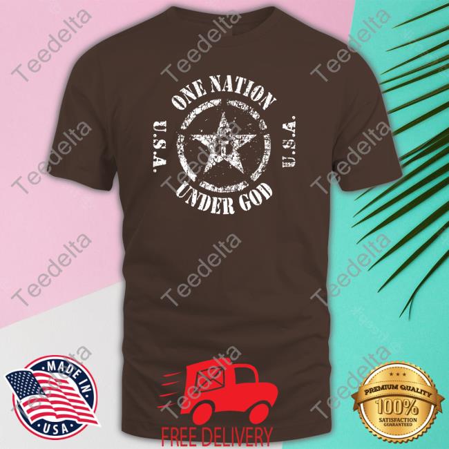 One Nation Under God Circle Star Crewneck Sweatshirt One Nation Under God Circle Star Crewneck Sweatshirt