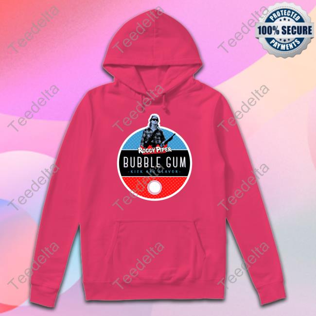 Roddy Piper Bubble Gum Kickass Flavor Tee Shirt Roddy Piper Bubble Gum Kickass Flavor Tee Shirt