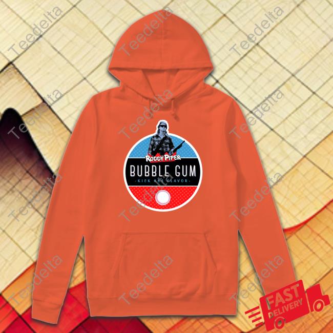 Roddy Piper Bubble Gum Kickass Flavor Tee Shirt Roddy Piper Bubble Gum Kickass Flavor Tee Shirt