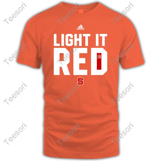 Dave Doeren Wearing Light It Red Long Sleeve T Shirt North Carolina State Dave Doeren Wearing Light It Red Long Sleeve T Shirt North Carolina State