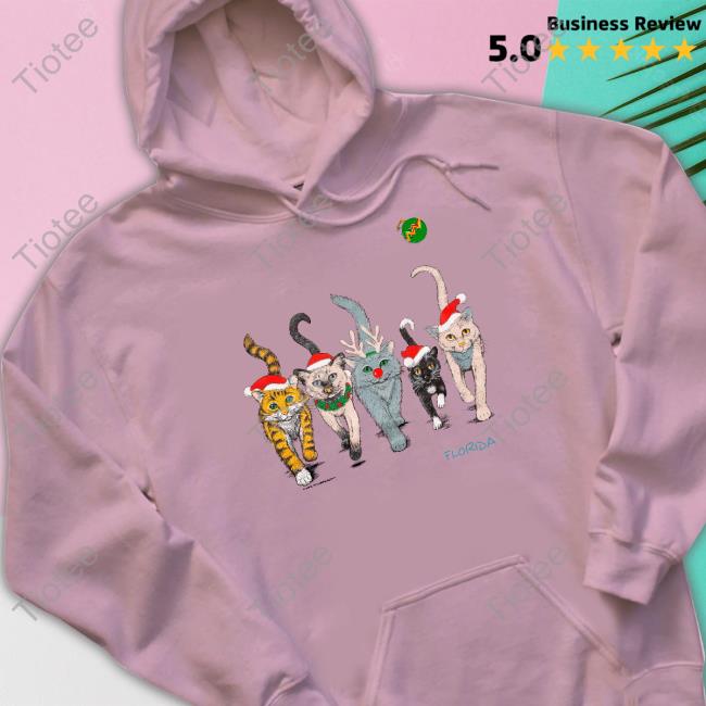Florida Christmas Cats Sweatshirt Florida Christmas Cats Sweatshirt