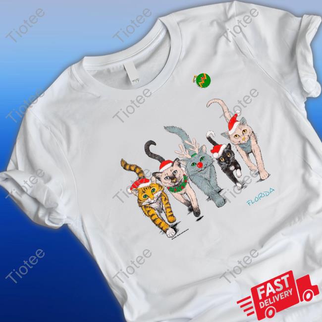 Florida Christmas Cats Sweatshirt Florida Christmas Cats Sweatshirt