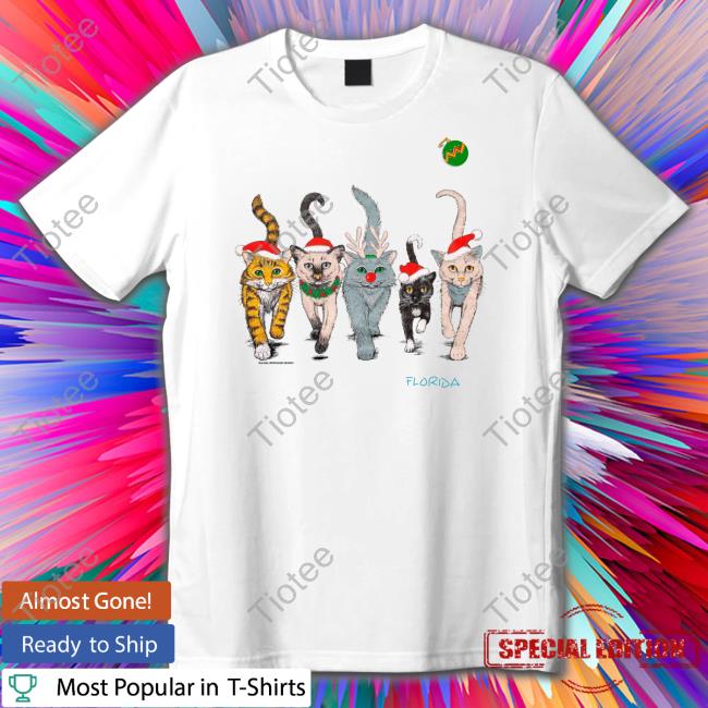 Florida Christmas Cats Sweatshirt Florida Christmas Cats Sweatshirt